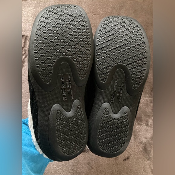 New! Dearfoams Special edition black sweater knit clog with memory foam - Picture 5 of 5